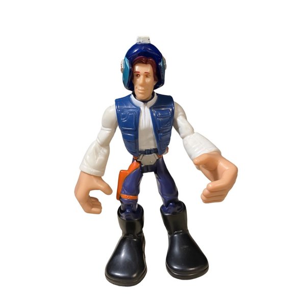 Hasbro 2005 Han Solo Star Wars Jedi Force Figure, Playskool Heroes, Chunky, 6 IN - Picture 2 of 12